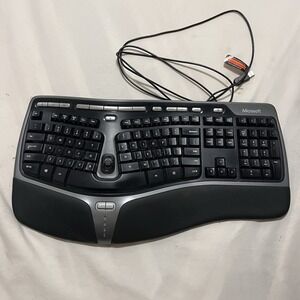 Microsoft Natural Ergonomic Keyboard 4000 v1.0 KU-0462 USB Wired Tested!